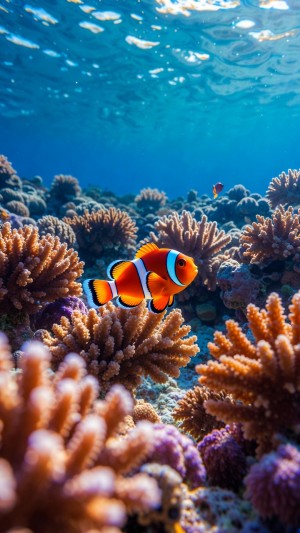 Coral Explorer: The Solo Clownfish Journey
