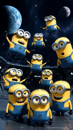 Minions in Orbit: Zero-Gravity Chaos & Fun